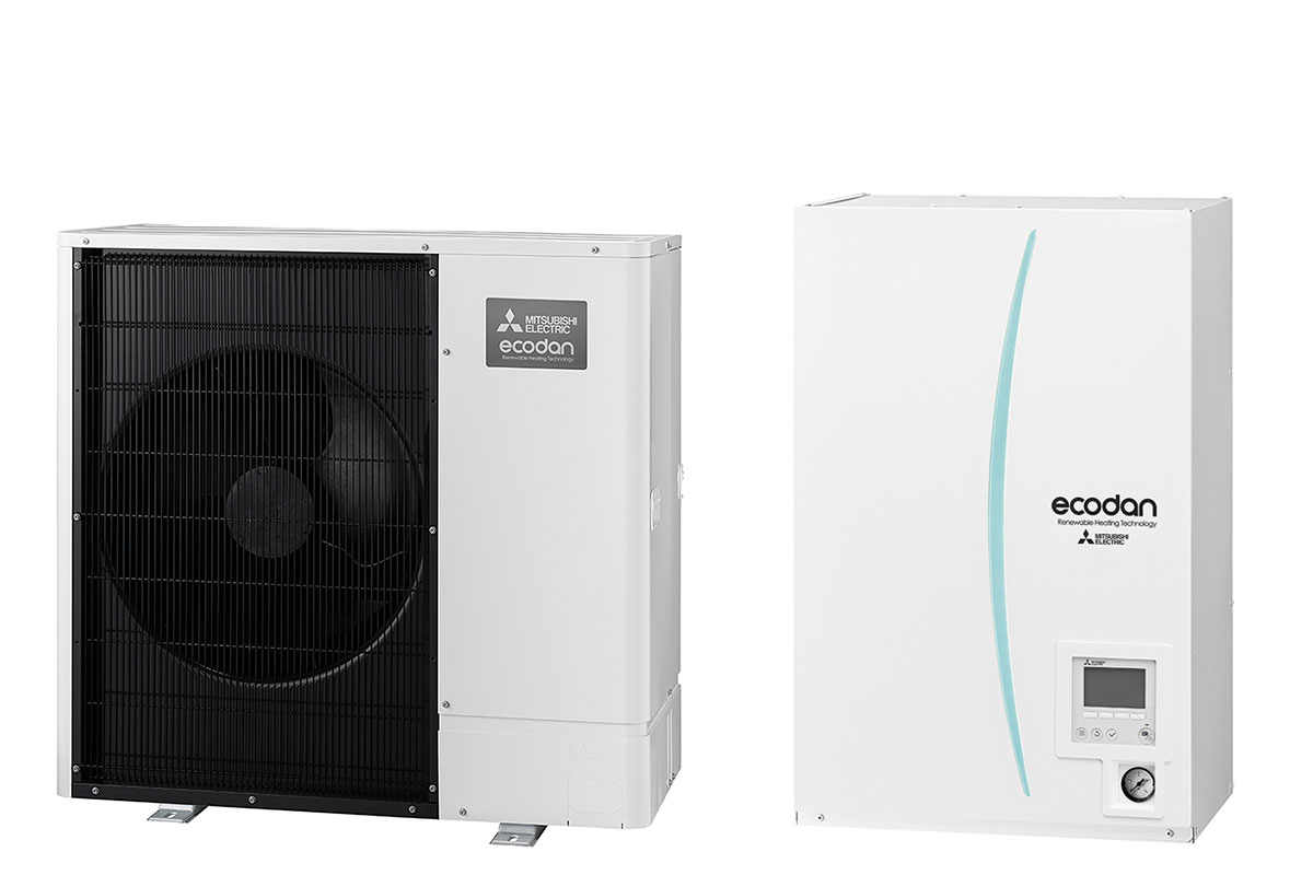 Термопомпа Mitsubishi Electric ERSC-VM2D/PUHZ-SW75VAA, 8 kW, отопление, охлаждане и БГВ