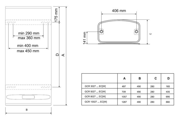 Мултипозиционен бойлер TESY BelliSlimo Dry GCR 8027 24D E31 EC